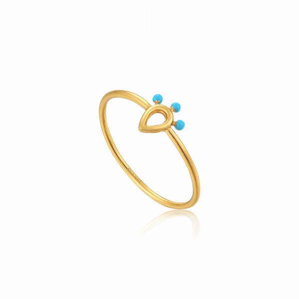 Pierścionek Ania Haie Dotted Raindrop złoty R006-05G-56