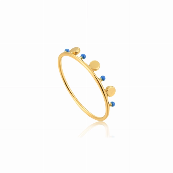 Pierścinek ANIA HAIE Dotted Triple Disc Ring R006-03G-54