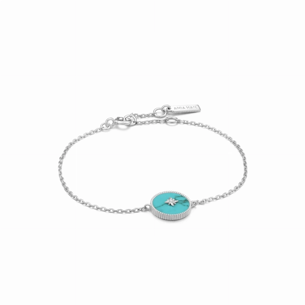 Bransoletka Ania Haie Turquoise  srebrna B022-02H