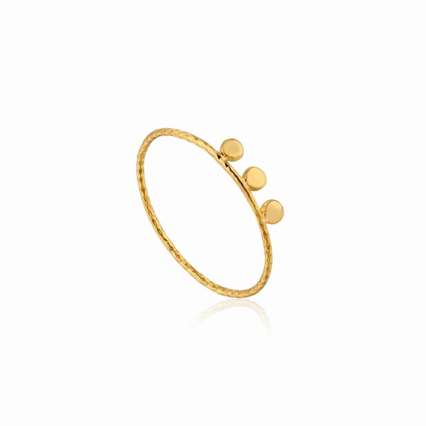 Pierścionek ANIA HAIE Texture Triple Disc Ring R007-03G-56