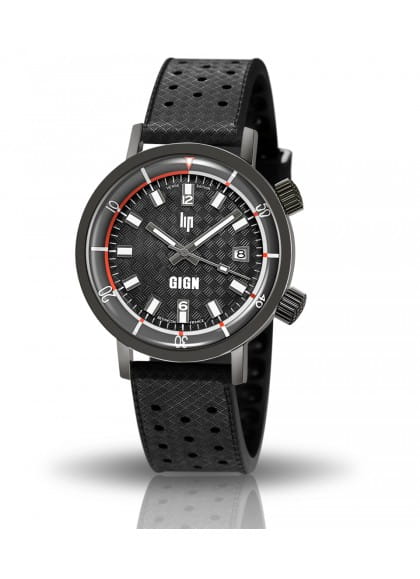 Zegarek męski Lip Nautic Ski Gign czarny na pasku Automatic 671523