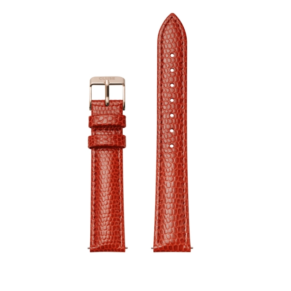 Pasek CLUSE  16mm skórzany czerwono-różowo-złoty CS12212