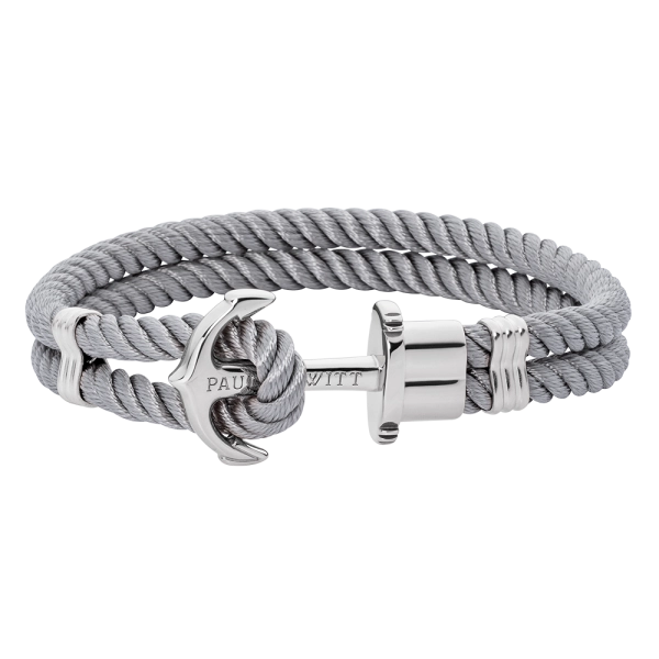 Bransoletka Paul Hewitt Nylon Phrep szaro-srebrna wersja I