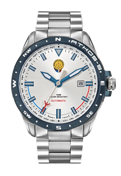 Zegarek męski Patrouille de France Athos 5 srebrny A5-100PRS-668077