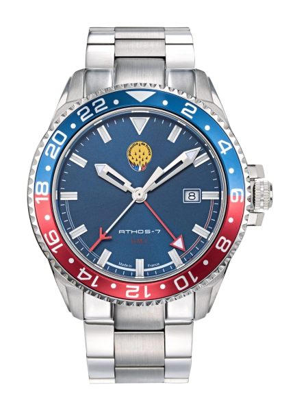 Zegarek męski Patrouille de France Athos 7 srebrny A7-100ED-668079