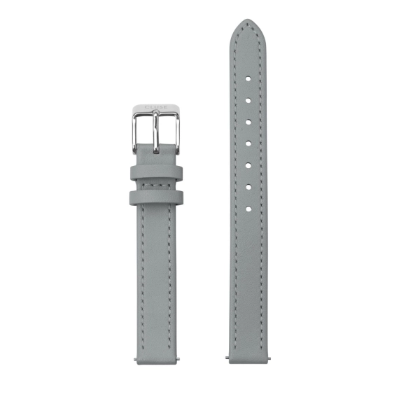  Pasek CLUSE 12mm skórzany szaro-srebrny CS12008