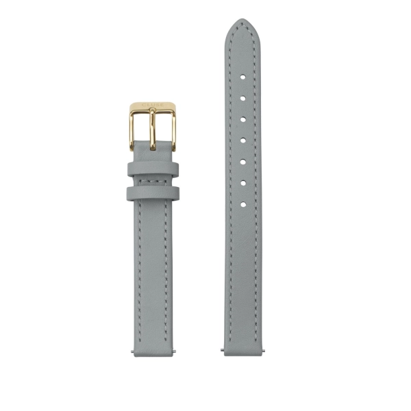  Pasek CLUSE 12mm skórzany szaro-złoty CS12009