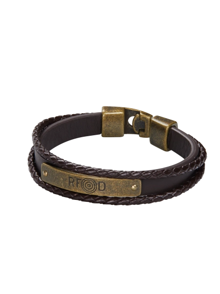 Bransoletka męska AVI-8 RFD PLATE Brown