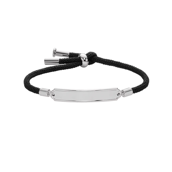 Bransoletka damska Paul Hewitt Vitamin Sea Engraved czarno-srebrna
