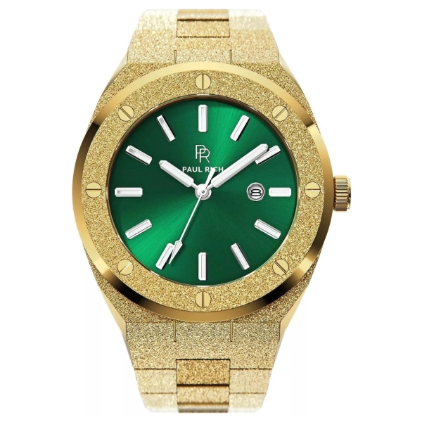 Zegarek męski Paul Rich Frosted King's Jade złoty FRS-Z45ZBK