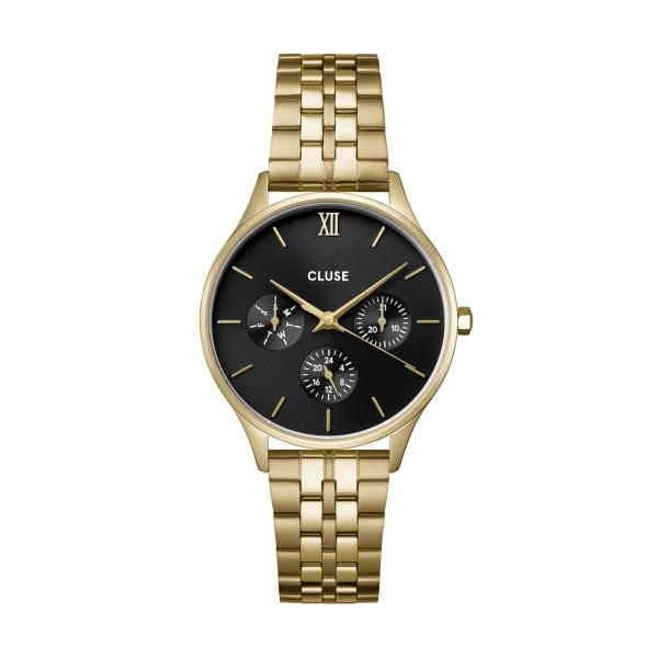 Zegarek damski CLUSE Minuit Multifunction złoty CW10707
