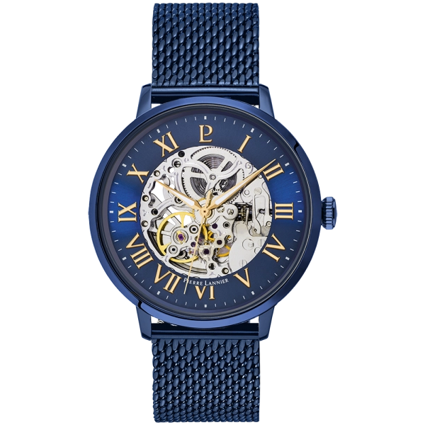 Zegarek Męski Pierre Lannier Automatic granatowy 318B468