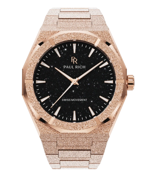 Zegarek męski Paul Rich Frosted Star Dust II różowo-złoty 783385627191