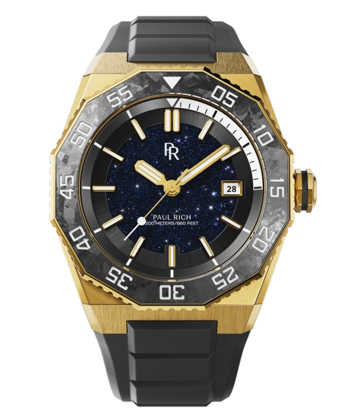 Zegarek męski Paul Rich Aquacarbon Pro Automatic złoty 766236337470