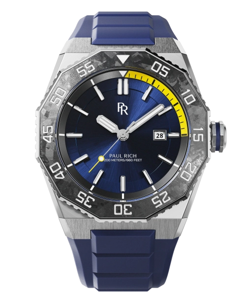 Zegarek męski Paul Rich Aquacarbon Pro srebrny 766236337272