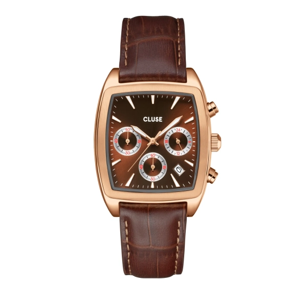 Zegarek Męski CLUSE Quartaut Chrono brązowy CW52006