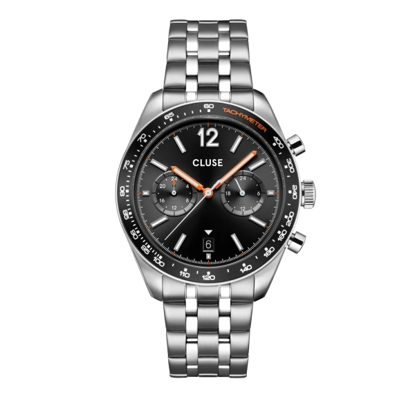 Zegarek CLUSE Aravis Dual Timer srebrny CW25603