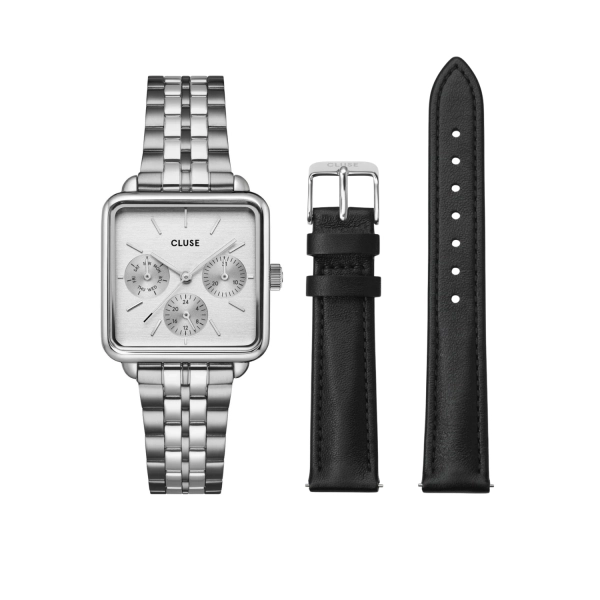 Zestaw zegarek damski CLUSE La Tétragone CW13802 + pasek 16mm CS12228 