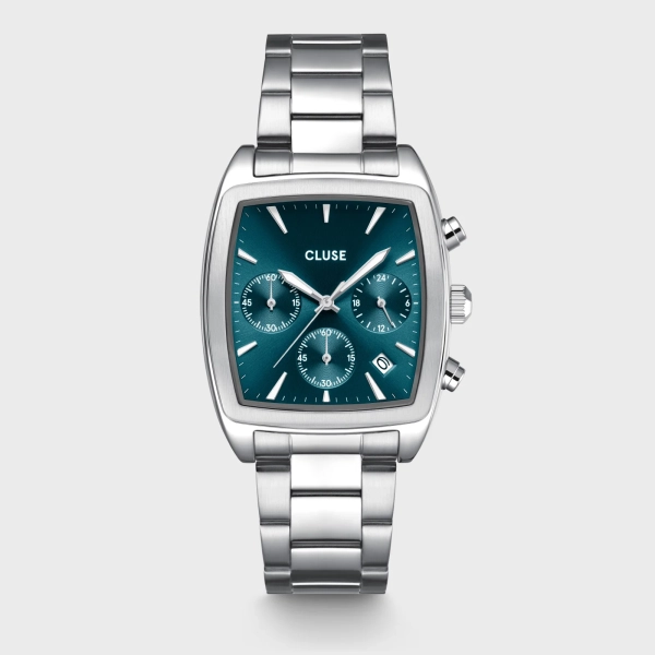 Zegarek męski CLUSE Quartaut Chrono srebrny CW52001