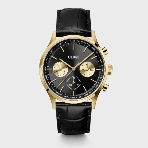 Zegarek męski CLUSE Anthéor Multifunction złoty CW21004