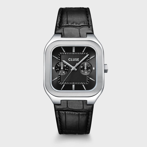  Zegarek Męski CLUSE Quadrus Multifunction Czarny CW26203