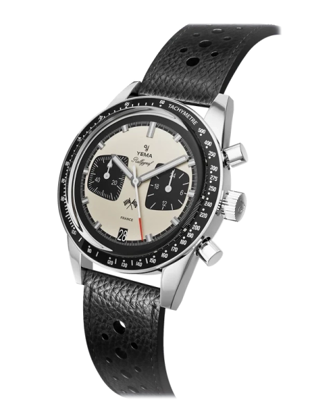 Zegarek męski YEMA Rallygraf srebrny YMHF1580-BA srebrny Meca-Quartz Panda