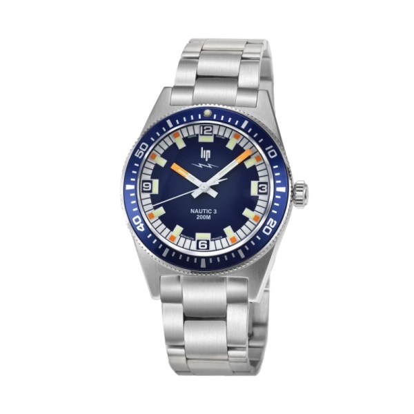 Zegarek męski LIP Nautic 3 Quartz 200 M 39 MM 671862