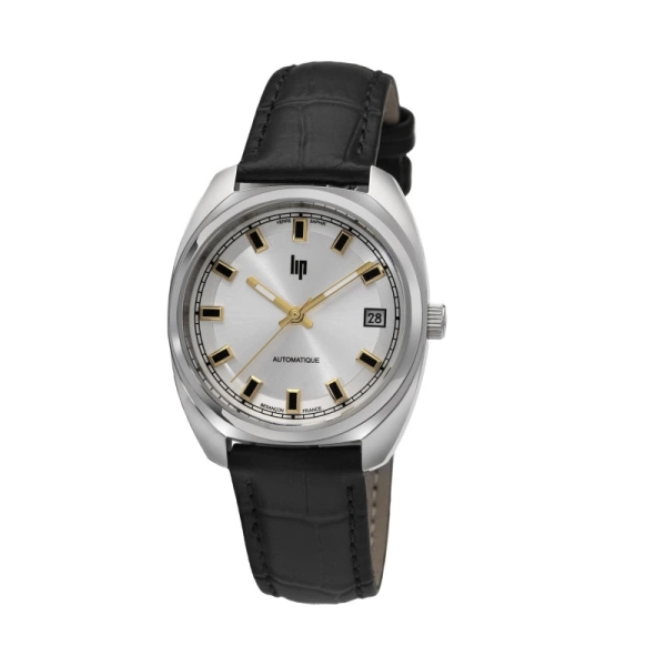 Zegarek męski LIP General de Gaulle Automatic srebrny na pasku 671880