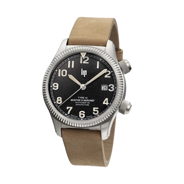 Zegarek męski LIP TYPE 14 Automatic srebrny na pasku 676030