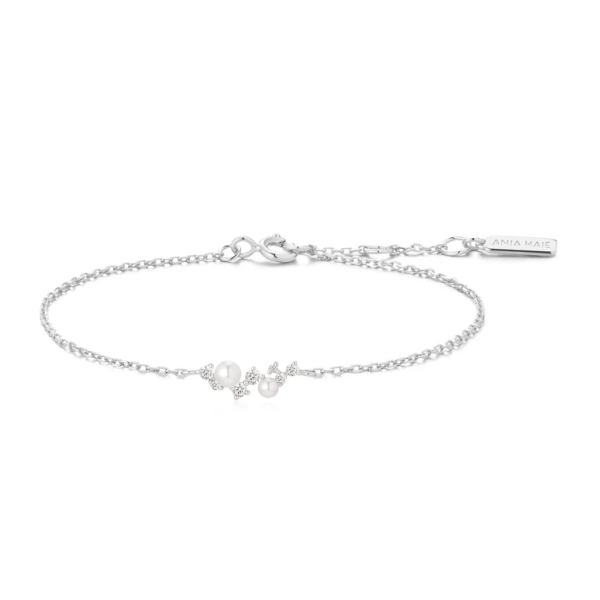 Bransoletka damska Ania Haie z cyrkoniami Starlit Drops srebrna B074-03H