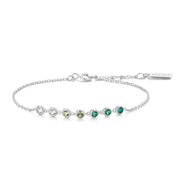 Bransoletka damska Ania Haie Ripple Joy srebrna z cyrkoniami B073-04H