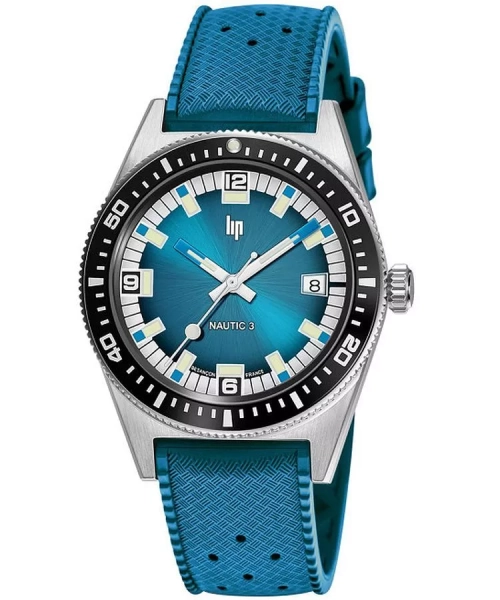Zegarek męski LIP Nautic 3 Automatic 39mm morski na pasku 671858