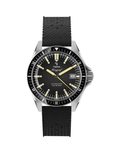 Zegarek męski YEMA Navygraf Heritage srebrny na pasku tropic YNAV25-ATP
