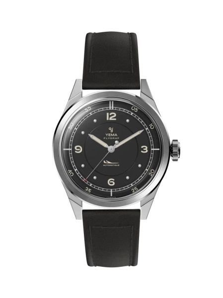 Zegarek męski YEMA Flygraf Pilot srebrny YFLY25-AA66S